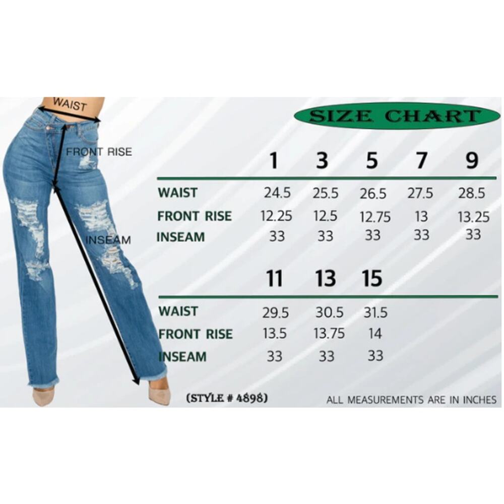Aphrodite Crossover High Waisted Distressed Loose Camo Green Jeans Women Sz 9/29 - Picture 14 of 14